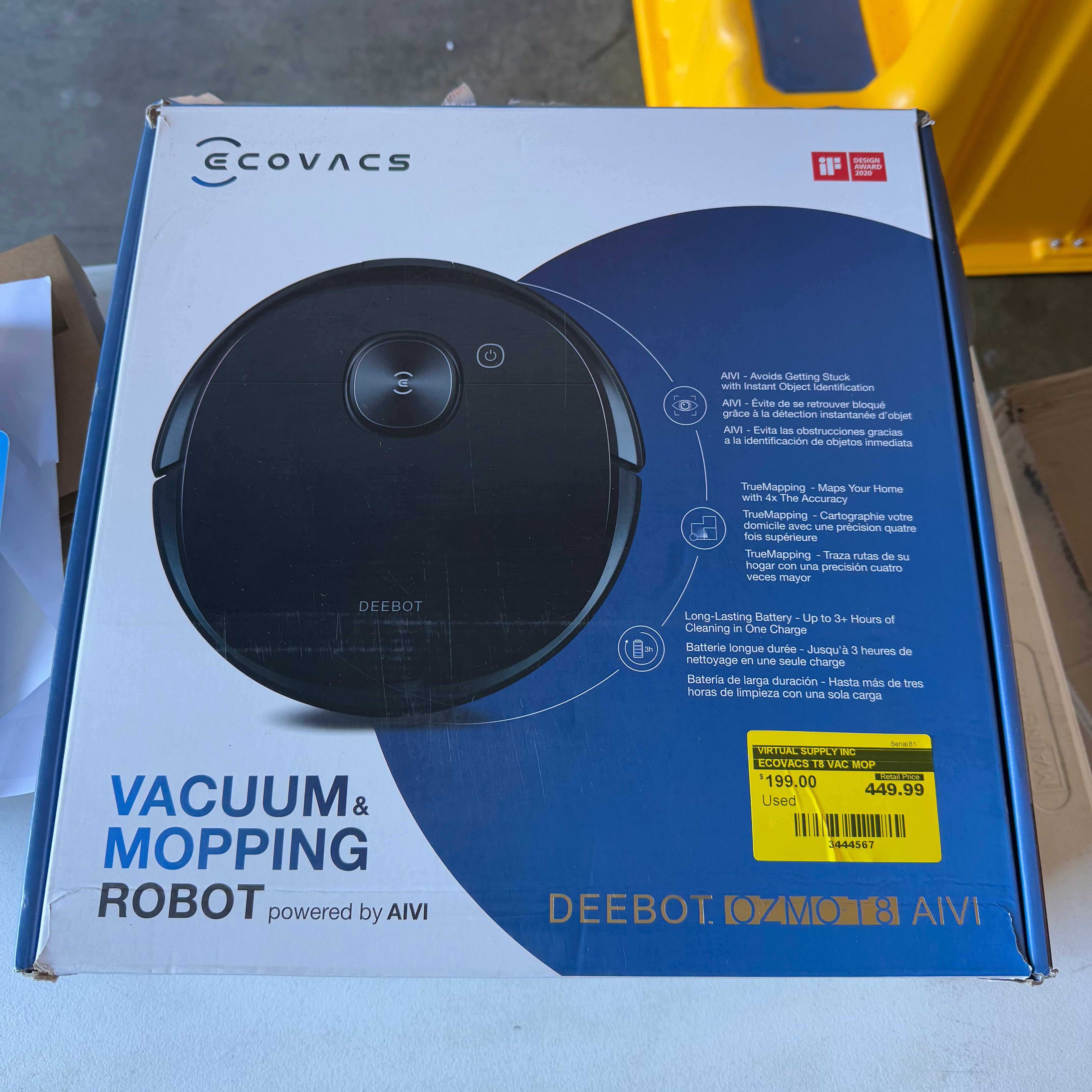 ECOVACS T8 VAC MOP (Used) ECOVACS T8 VAC MOP (Used)